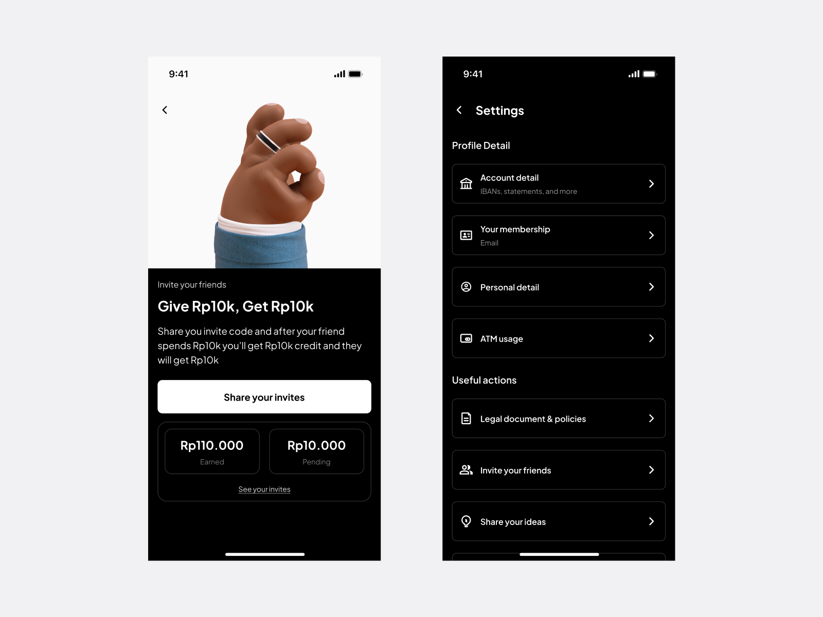 Pop Bank - Banking Apps app approved atm bank card design document illustration illustrator invite legal mockups success ui vector