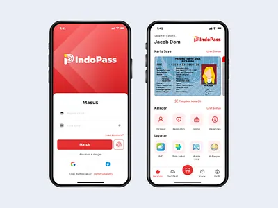 IndoPass - Digital Identity Mobile Apps apps branding design digital digitalidentity graphic design illustration logo mobile mobileapps ui uiux uiuxdesigner ux vector