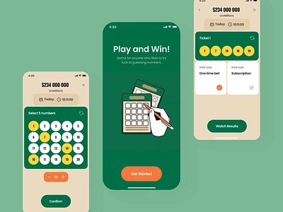 Lottery app interaction app illustration application best mobile app design illustration lottery lottery app mobile app mobile app design mobile illustration top mobile app ui user experience user interface ux website website design