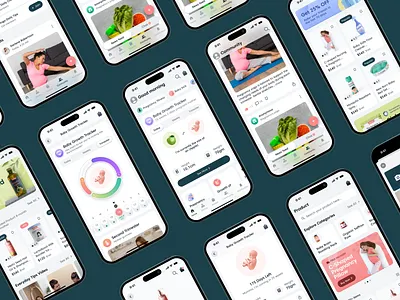 Kiddie | Women's Pregnancy Care Mobile App app design app design inspiration design inspiration doctor appointment doctor booking app health tracking app healthcare app design medical app medical booking app meditation app mobile app mobile app design online appointment online consultation app online doctor online healthcare pregnancy app product design wellness app women health app