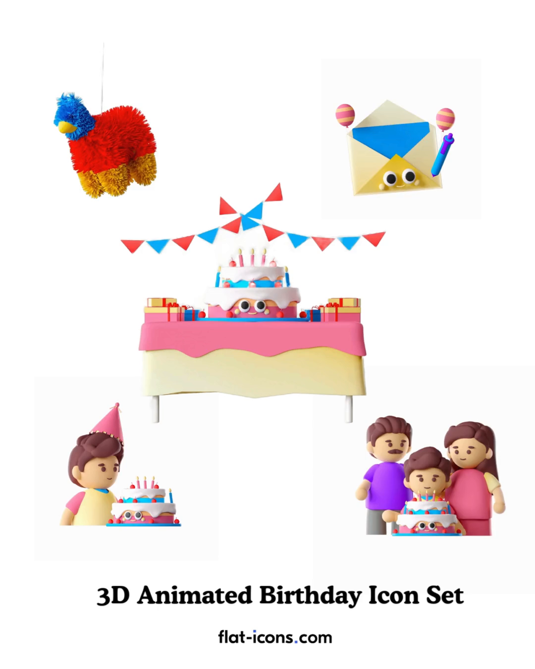 Example of 2 D/3D  Design + Animation