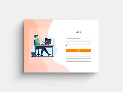 Log in/ Sign up page figma login loginsignup onboarding signup ui ux