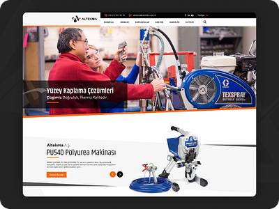 Altekma A.Ş. Web UI Design corporate design product web design responsive web design ui ui design uiux design web design web ui design