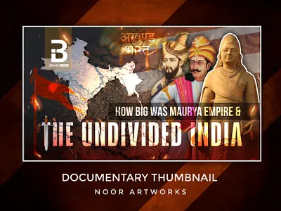 YouTube Historical Documentary Thumbnail Design | Noor Artworks content creator design
