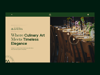 Restaurant Website design food hero section landing page premium restaurant ui design visual design website
