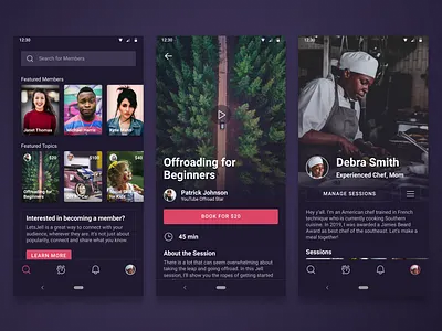 Exclusive Access App app concepts ui