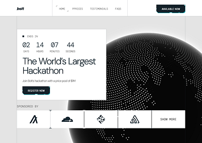 bolt.new hackathon page