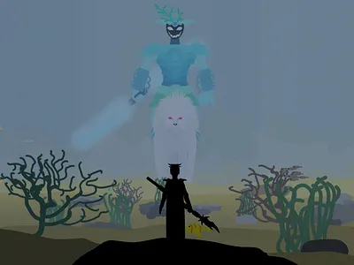 Sea King art illustration king lion scratch sea seaking vector villigan water