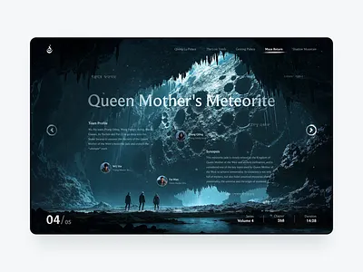 The Lost Tomb Web design ai branding design graphic design mj ui vector web