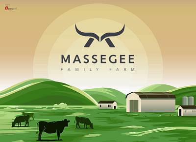 The logo named "Massegee Family Farm" designed by Ansysoft. adobeillustrator apparel countrylife familyfarm farmfresh farmlife farmstyle farmtotable farmwear hatlife legacy logodesign merchandise modernfarm modernizing newbrand rebranding revitalization supportsmallfarms vintagefarm
