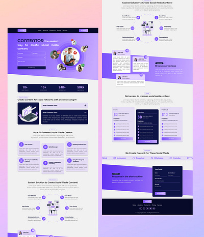 Redesign of Contentor graphic design productdesign ui user experience user interface user research ux