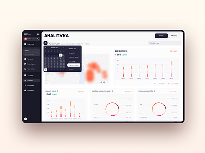 BillCloud - Analytics Module admin analytics banking chart dashboard date ecommerce fintech line overview panel picker pie platform saas sidebar statistics stats