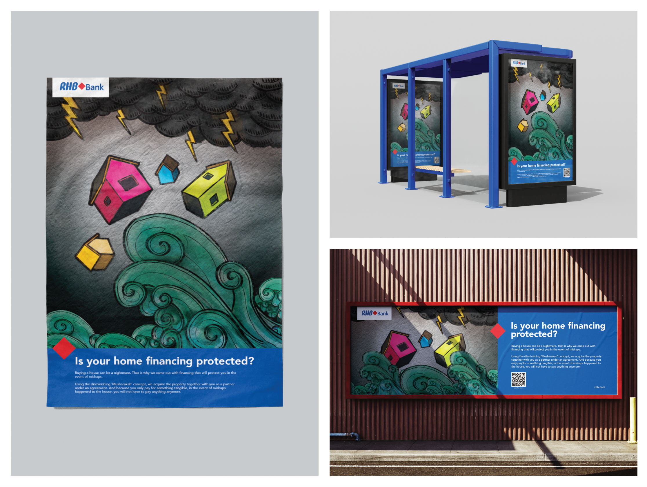 Original Artwork – RHB Bank branding design graphic design illustration logo typography vector