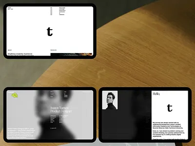 Portfolio minimalism typography ui uiuxdesign web webdesign