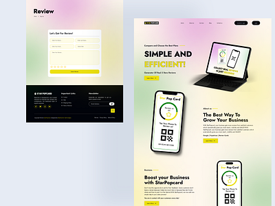 StarPopcard - Review landing page - Grow Your Business ui