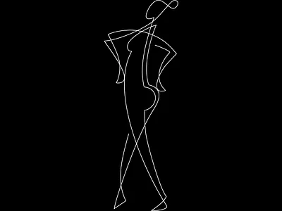 One Line Woman design graphic design icon illustration logo minimal vector
