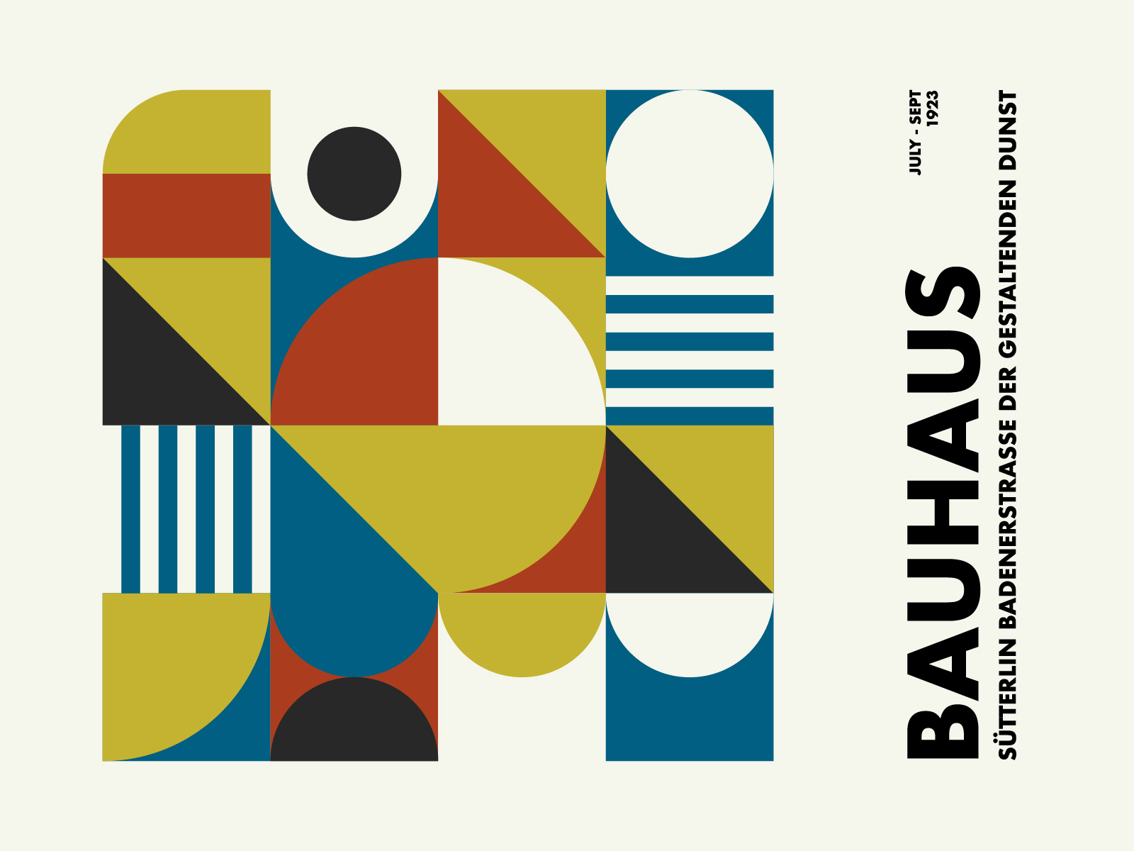 Bauhaus Poster by Adam Limanowski on Dribbble