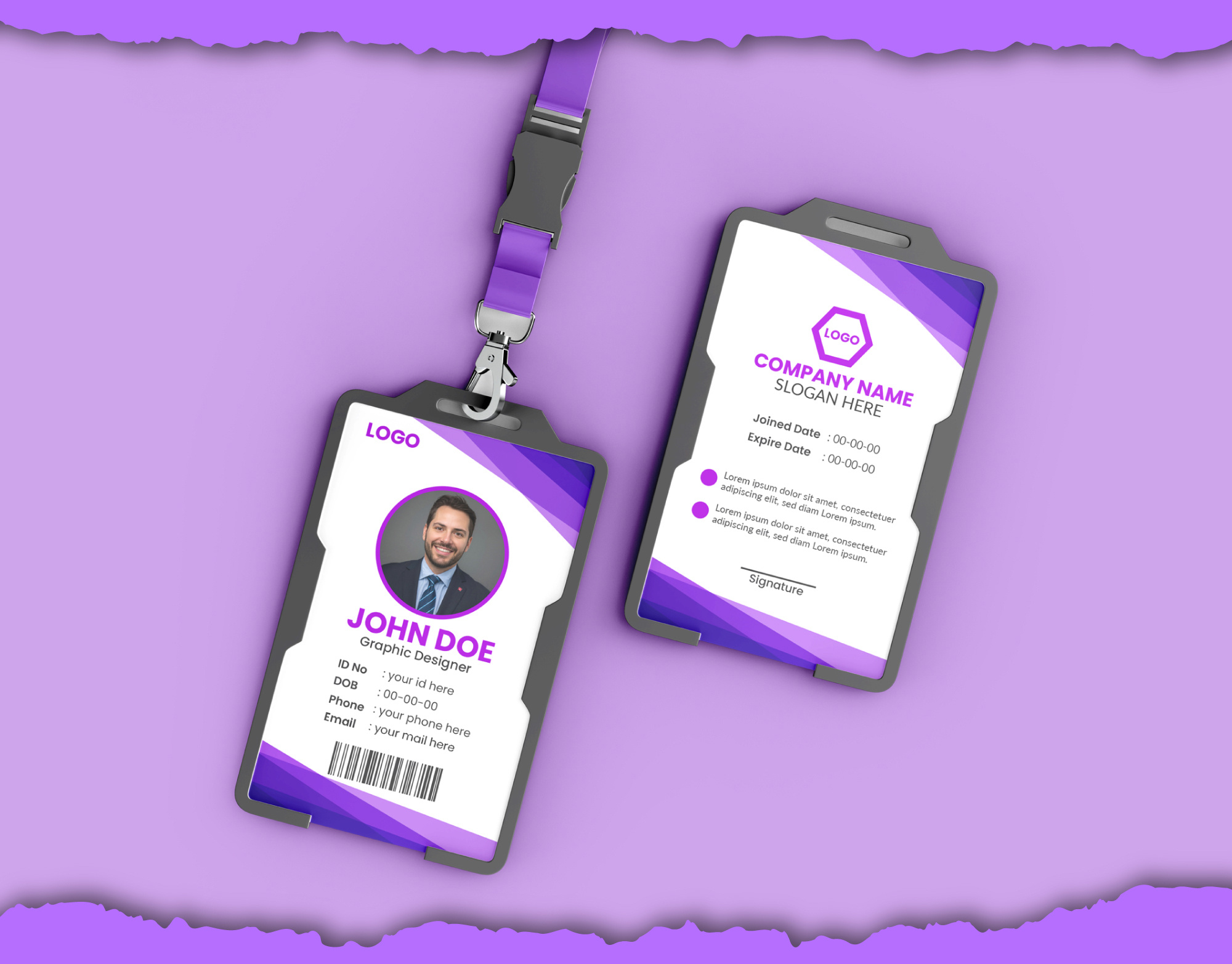 Professional ID Card Design branding branding design business card design corporate branding corporate id employee id card graphic design id card design identity design minimal design modern design print design professional design