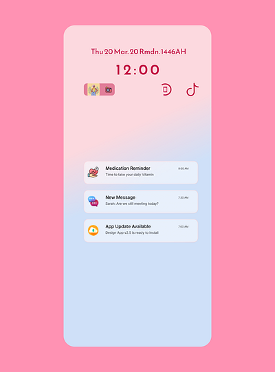 Notification #DailyUI app branding design graphic design illustration logo typography ui ux vector