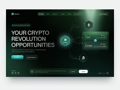 Product design for Crypto design graphic design interface platform product product design service startup ui uiux ux web platform website