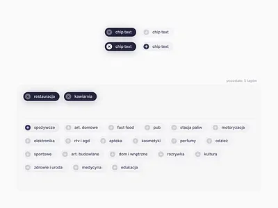 UIX Design System - Chips add chip chips design system fintech industrial remove scream tagging ui ux
