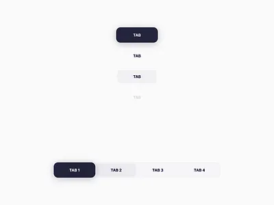 UIX Design System - Tab Bar bar buttons design system fintech industrial navigation scream tab tabs ui ux