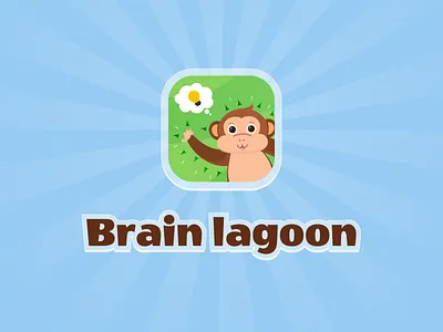 Brain Lagoon Logo appicondesign brainlagoon branding design educationalgame gamedesign graphic design kidslearning logo mathfun
