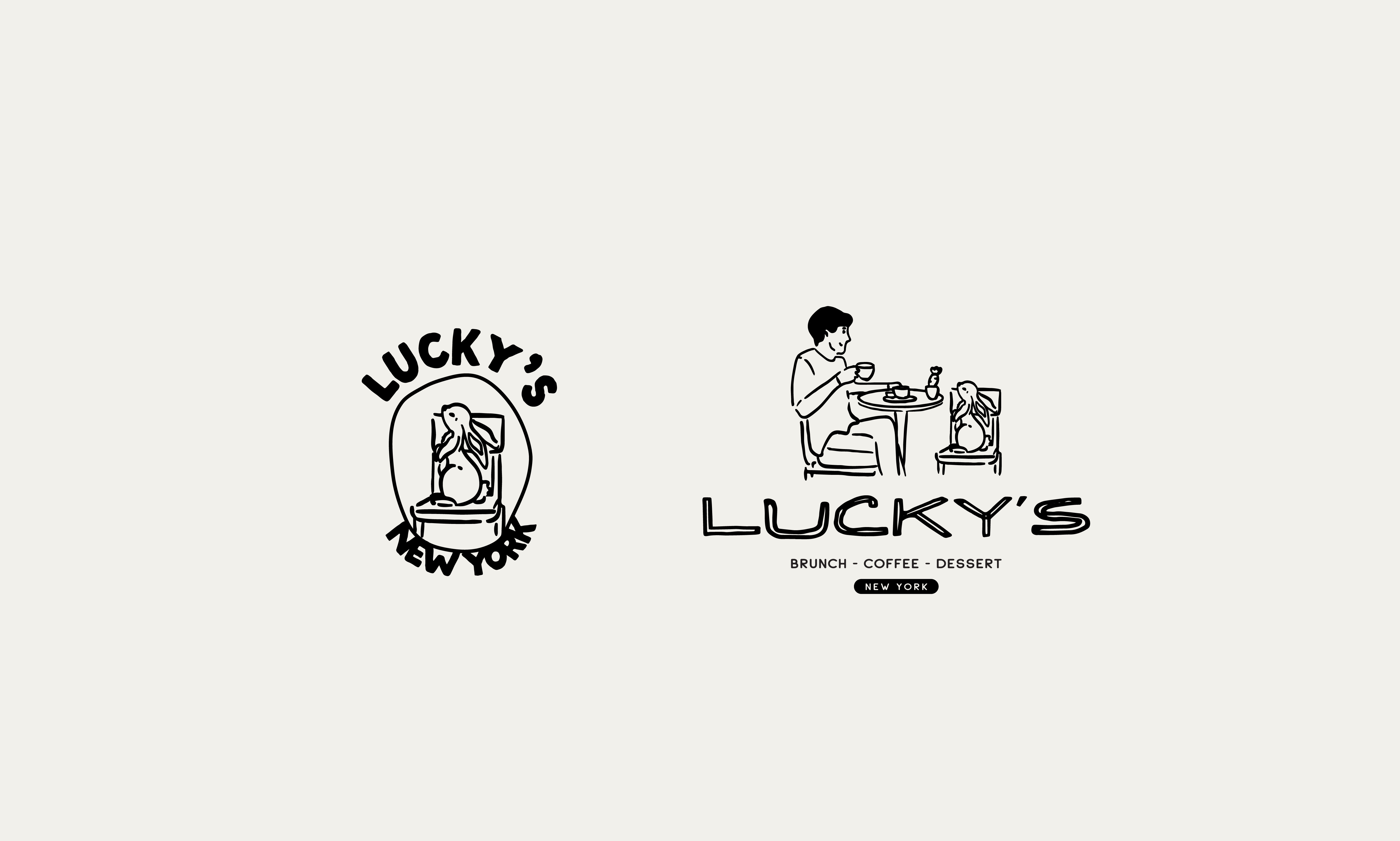 Lucky's Branding aesthetic brand design brand logo branding branding aesthetic branding logo business branding cafe branding cafe logo coffee shop branding design graphic design illustration logo logo design pinterest branding ui ux vector