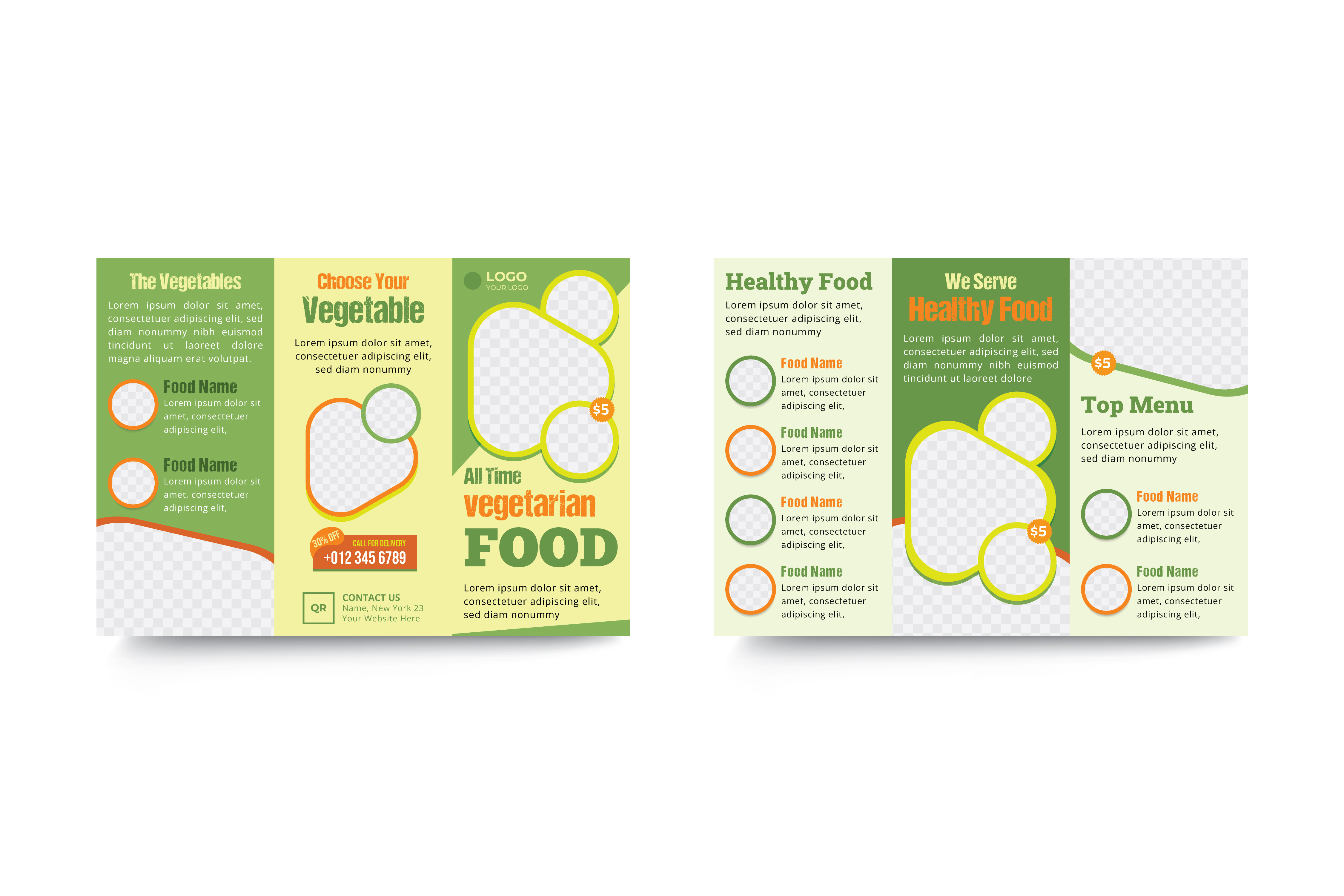 Healthy Food Menu template agency