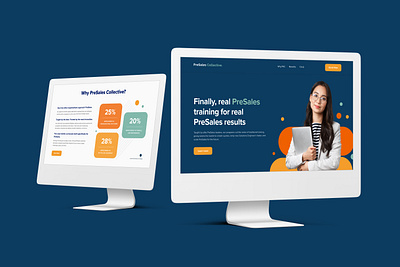 Presales-Collective UI UX Design branding design illustration landing page logo mobile ui ui user interface design ux website design