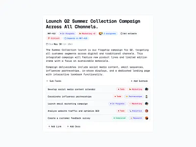 Project Management 📋 badge badges design list minimal saas ui web design