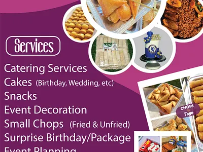 Toyo Caterers downsign food graphic design pink purple samomo toyo toyo caterers
