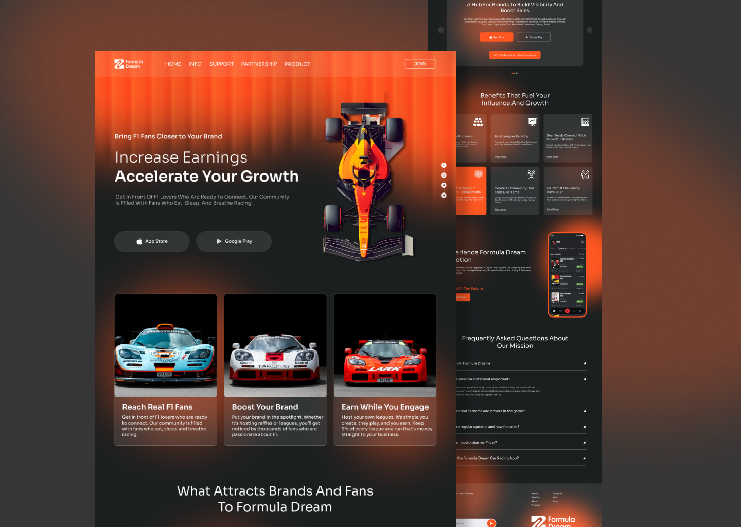 Example of Landing Page Design Saas Website Design