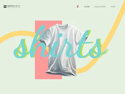 MafiaShirts - T-Shirts Website design shirt t shirt ui ux website