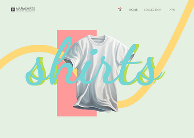 MafiaShirts - T-Shirts Website design shirt t shirt ui ux website