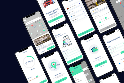 JaPark App app app design design figma find parking app find parking lot mobile app parking ui uiux