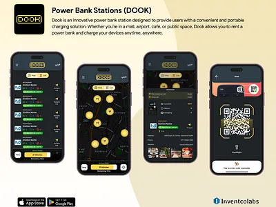 Power Bank Station Like Dook app design cancer app mobile app