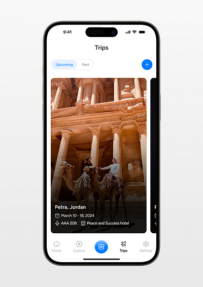 Trip Planning App design mobile app ui ux