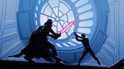 Disney+ x Star Wars illustration