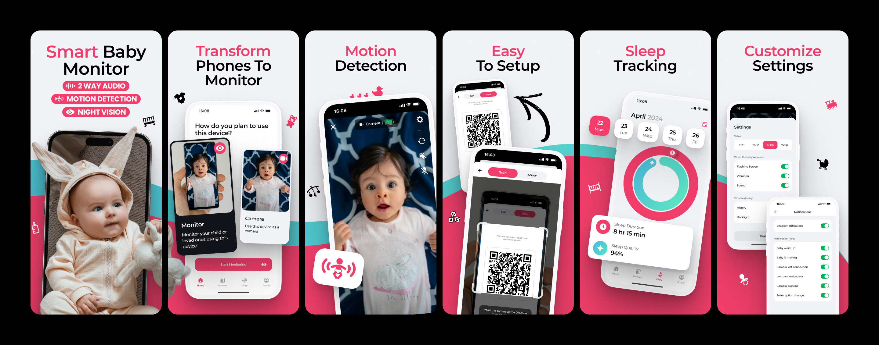 Example of Design App Store Play Store Screenshots