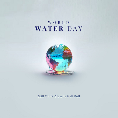 world water day branding graphic design social media post
