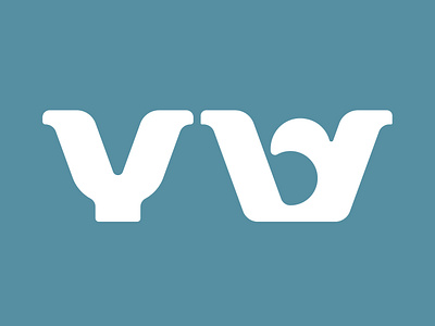 "Y" meet "Double-U". branding design graphic design letterforms logo logo design vector