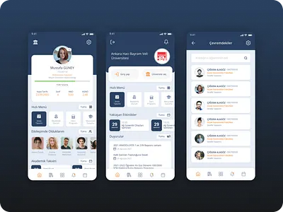 University Mobile App UI Design mobile app mobile app design mobile ui design ui design ui ux design uiux design university university mobile app university mobile app design