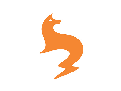 Thunderfox (2017) fox icon logo orange thunder