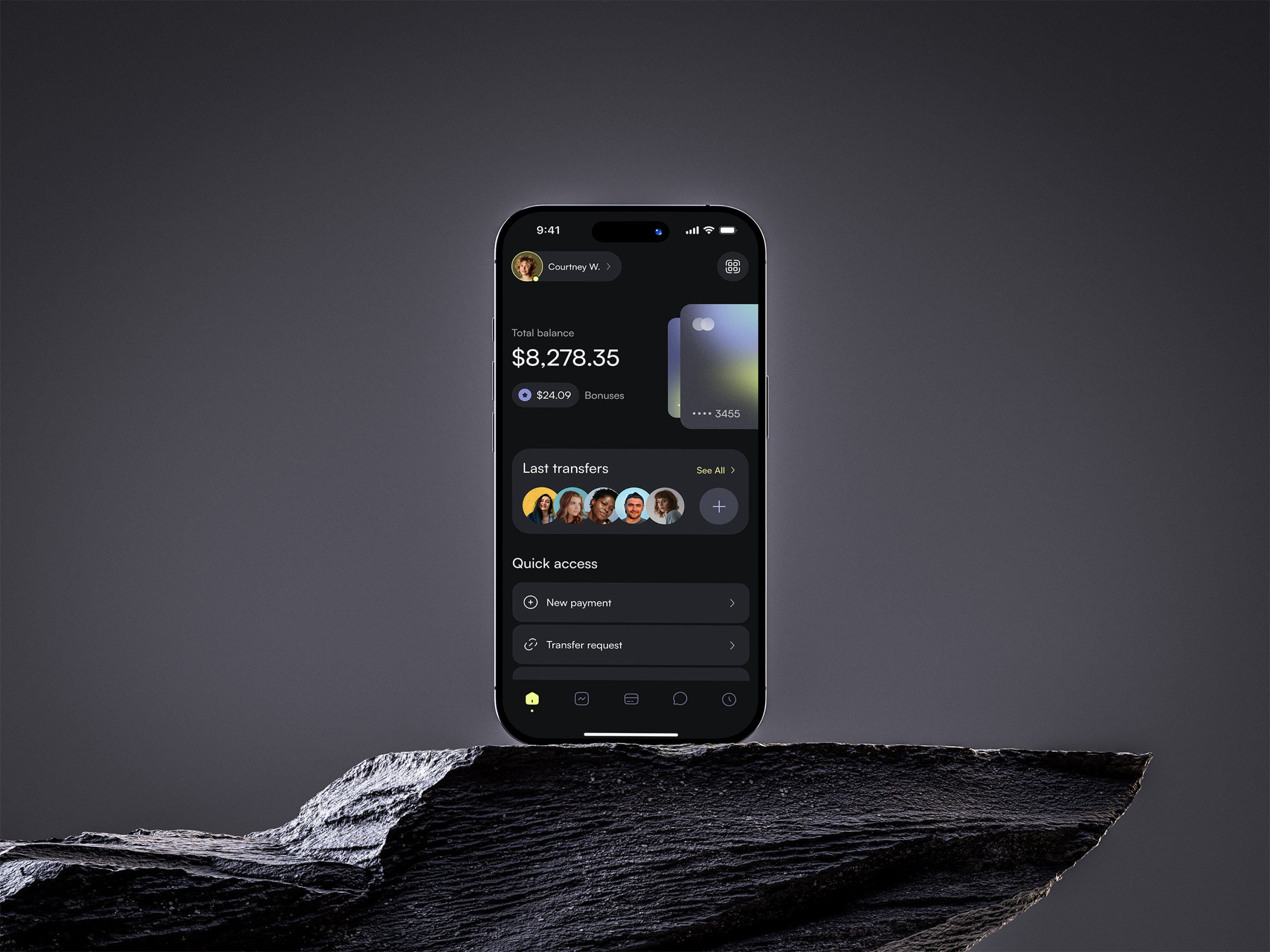 Better UX for a Smarter Banking App! 💡 app design balance bank banking dark theme expenses finance fintech app mobile mobile bank mobile banking money online payment payment personal finances product design savings transaction wallet