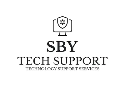 SBY TECH SUPPORT LOGO DESIGN brand designer branding design graphic design logo logo design tech technology logo technology logo design vector