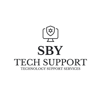 SBY TECH SUPPORT LOGO DESIGN brand designer branding design graphic design logo logo design tech technology logo technology logo design vector