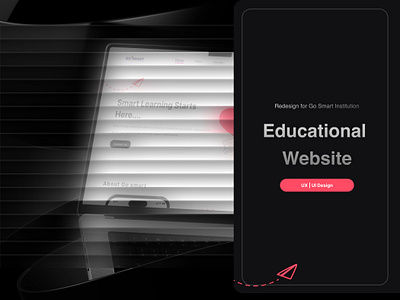 Educational Website Go Smart creativewebdesign design education figmadesign minimalistwebdesign modernwebdesign responsive ui ui design uiux ux webinterface website websiteredesign wesitedesign