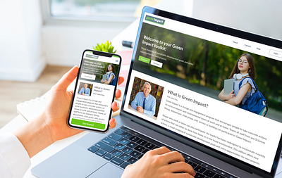 Green Impact - Responsive Landing page landing page mobile friendly mobilefirst responsive responsive design