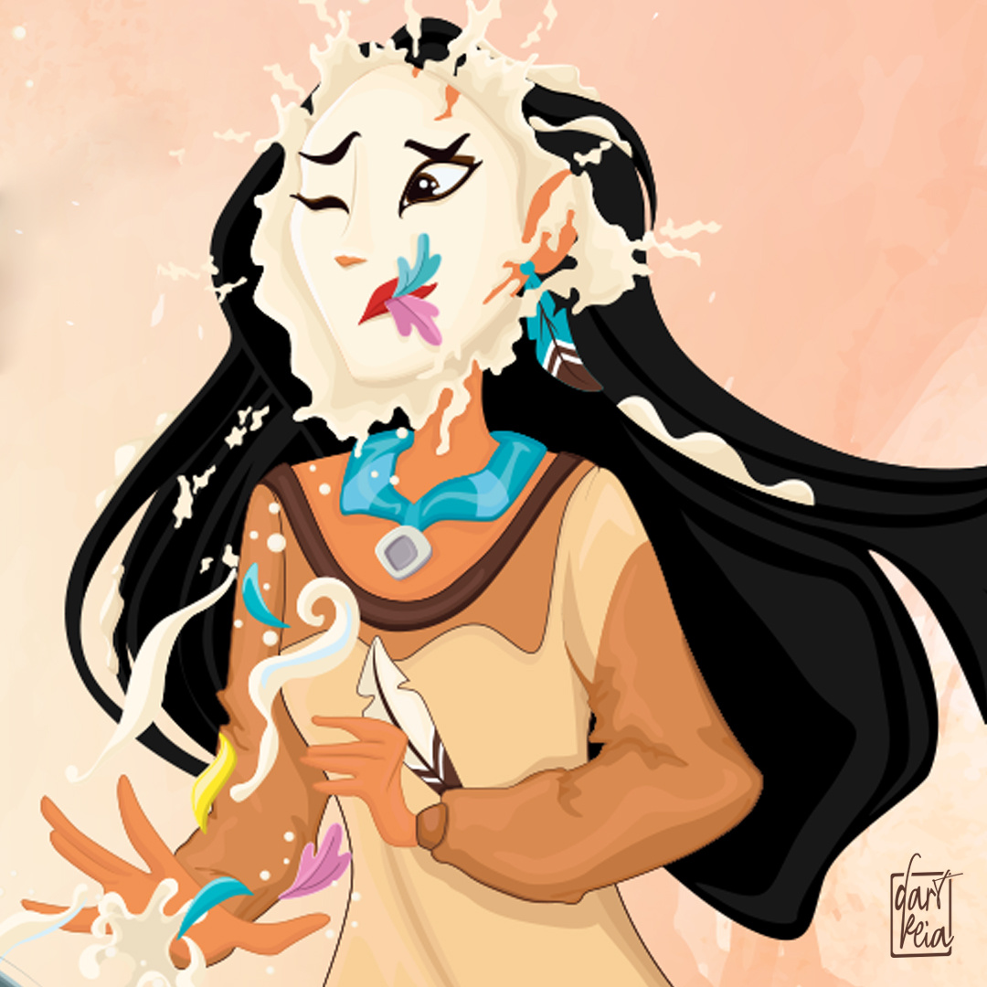 Expectations adobeillustrator birthdaycake birthdaycard characterdesign digitalart digitalillustration disney fanart funnycard graphicdesign graphicillustration greetingcard illustration pocahontas vectorart vectorartwork vectorillustration